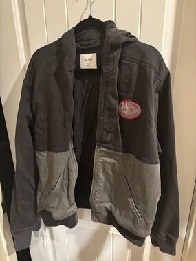 Hollister Hooded Workwear Jacket w/ "West Texas Auto Salvage" Graphics MENS XL